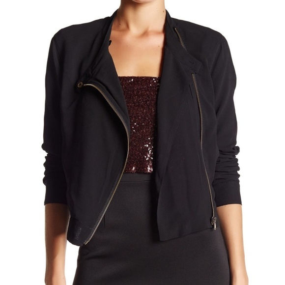 Rachel Roy Asymmetric Zip Up Jacket blazer size 4 NWT - Picture 5 of 8